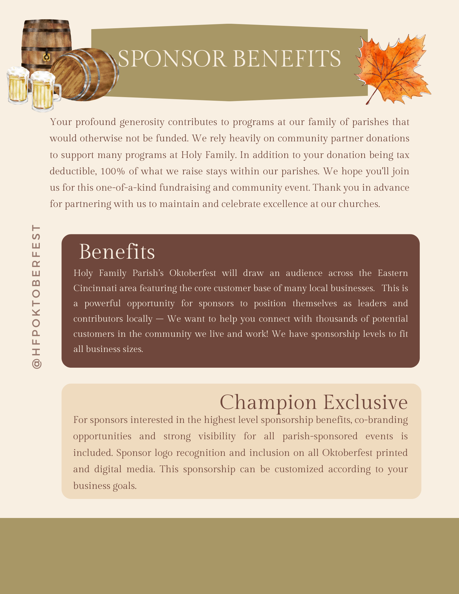sponsor benefits